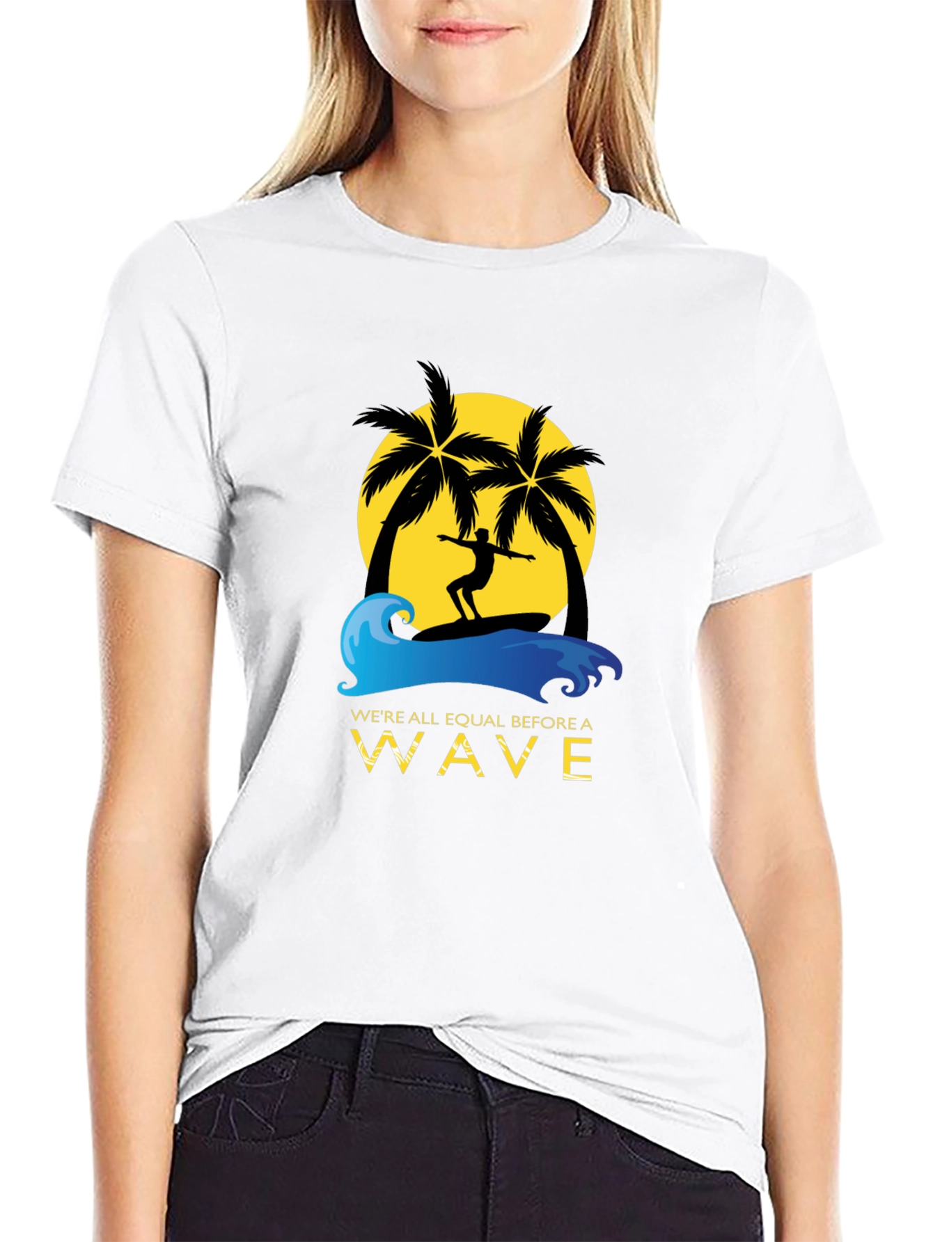 Surfer Graphic Tee - Equal Before a Wave