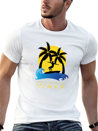 Surfer Graphic Tee - Equal Before a Wave