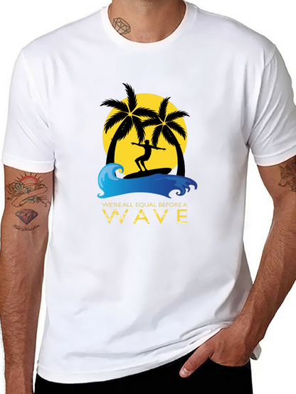 Surfer Graphic Tee - Equal Before a Wave