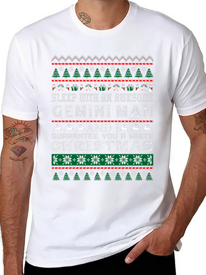 Gemini Man Ugly Christmas T-Shirt