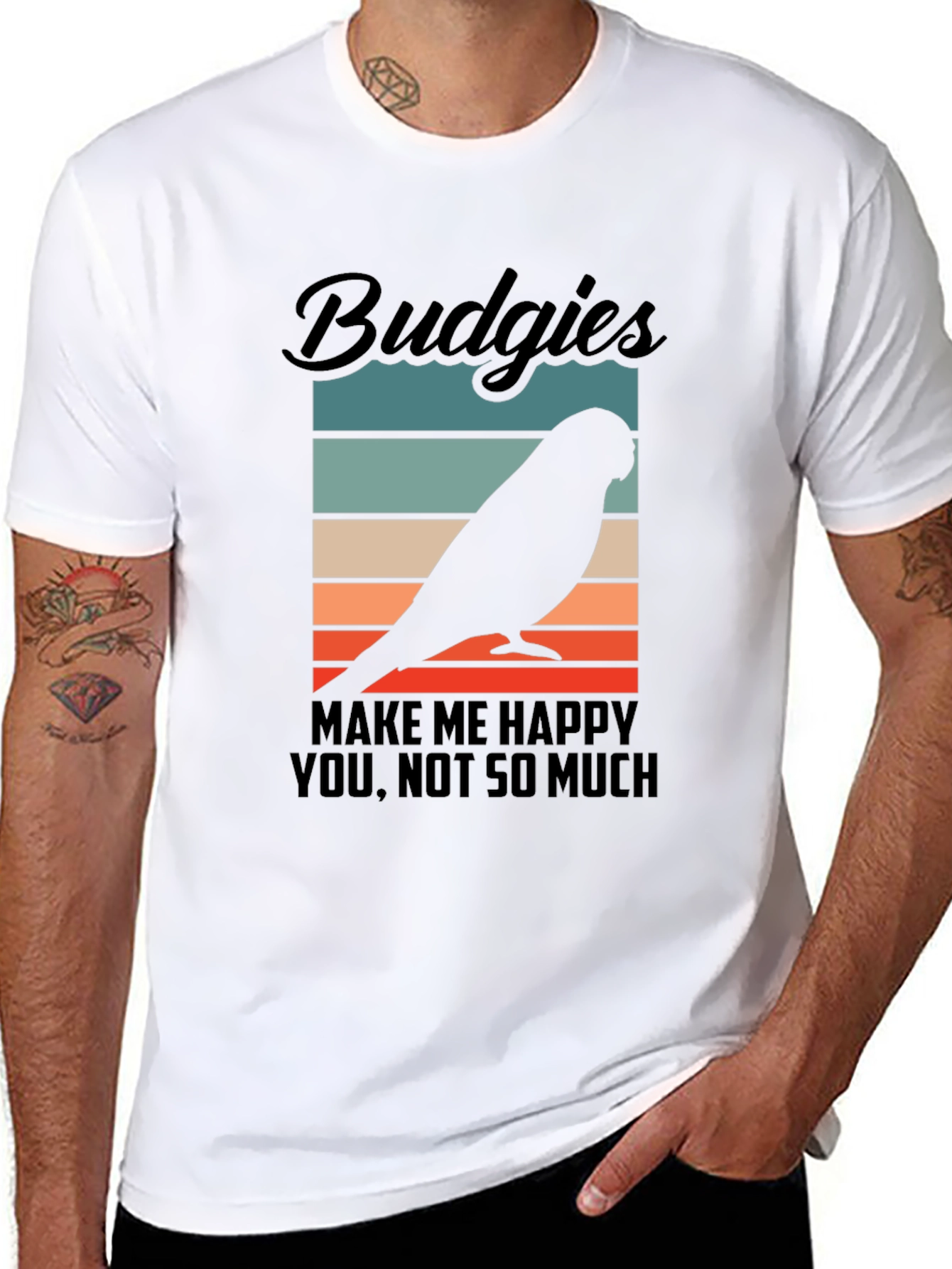 Budgies Make Me Happy T-Shirt