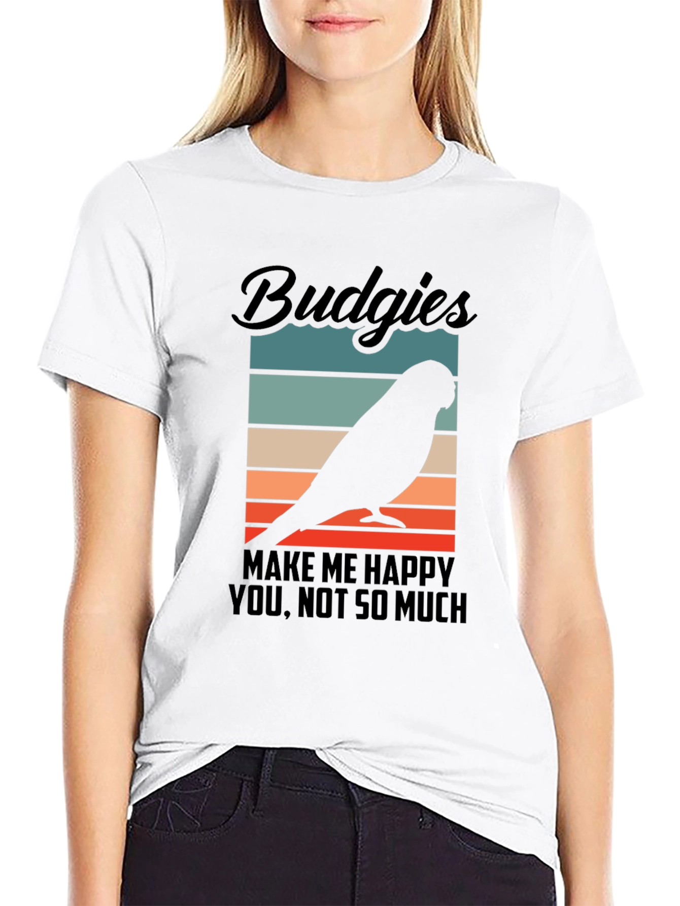Budgies Make Me Happy T-Shirt