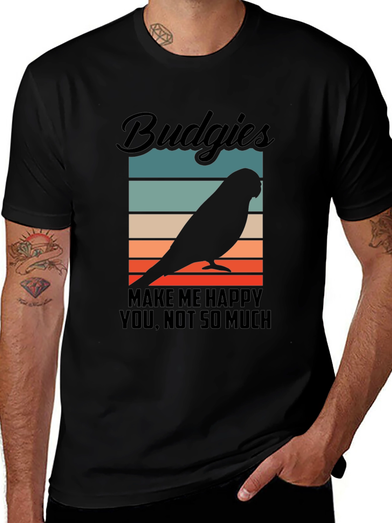 Budgies Make Me Happy T-Shirt