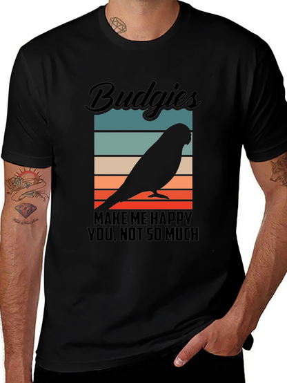 Budgies Make Me Happy T-Shirt