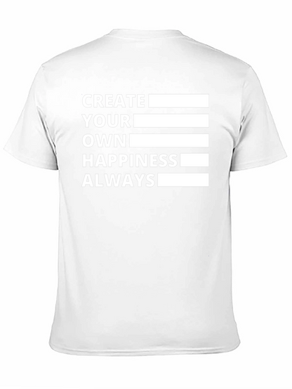 Create Your Own Happiness Black T-Shirt