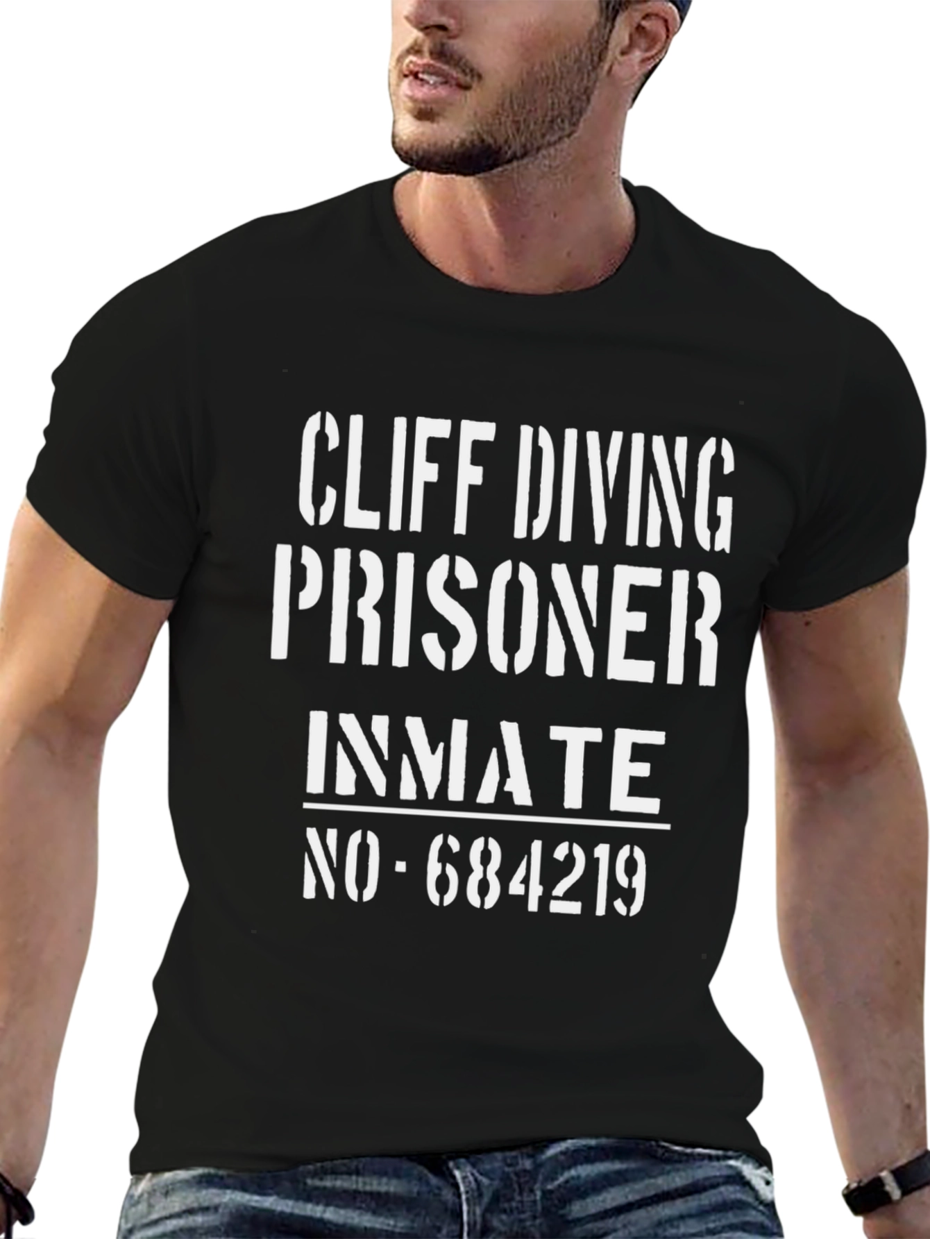 Cliff Diving Prisoner Inmate Graphic Tee