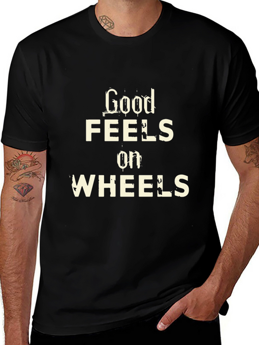 Good Feels on Wheels Graphic Tee - Black