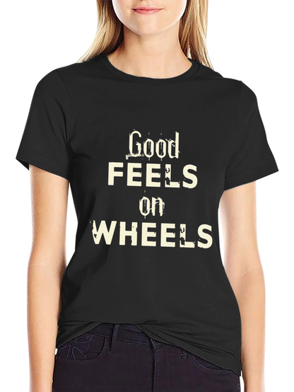 Good Feels on Wheels Graphic Tee - Black