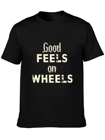 Good Feels on Wheels Graphic Tee - Black