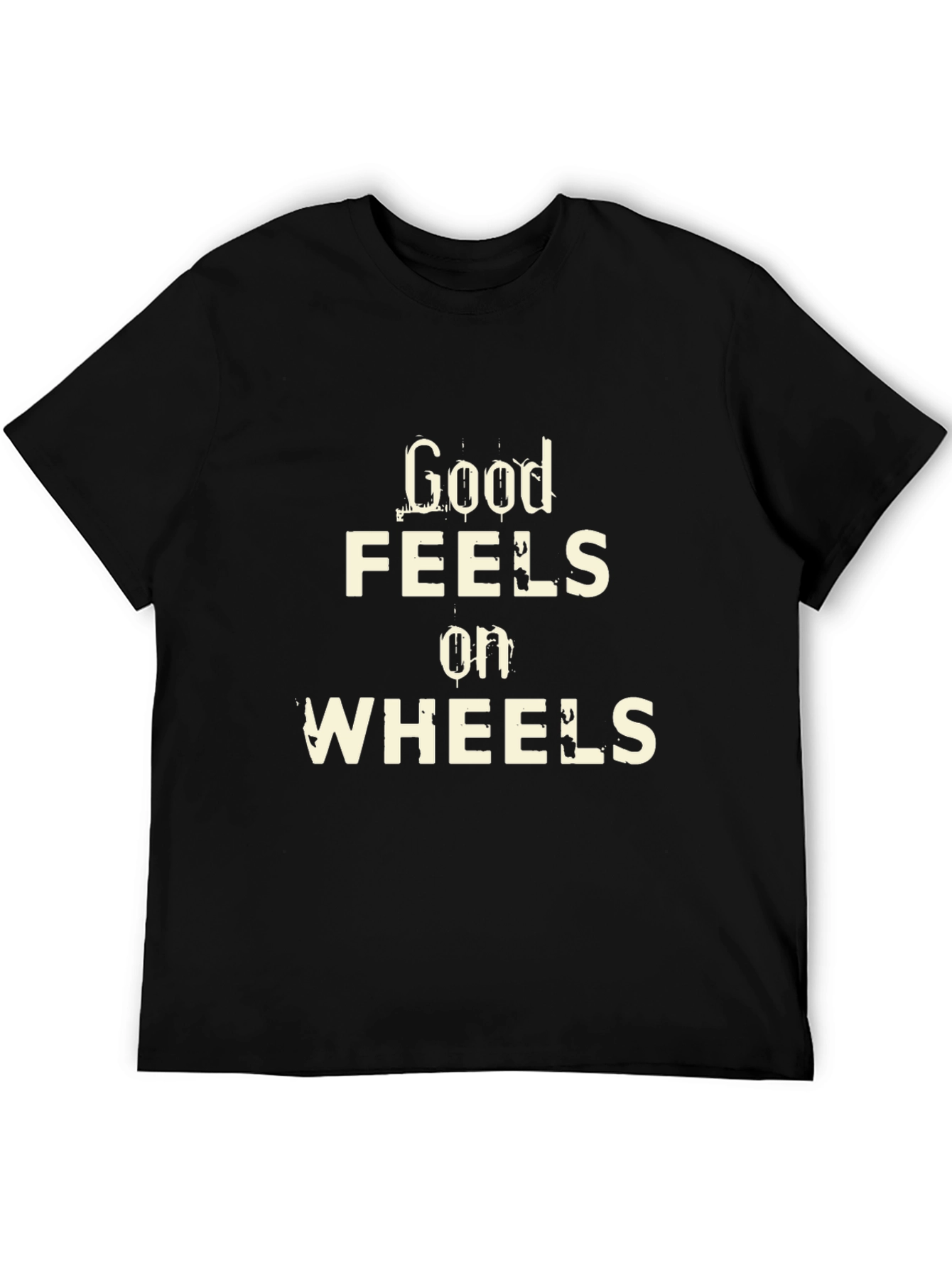 Good Feels on Wheels Graphic Tee - Black