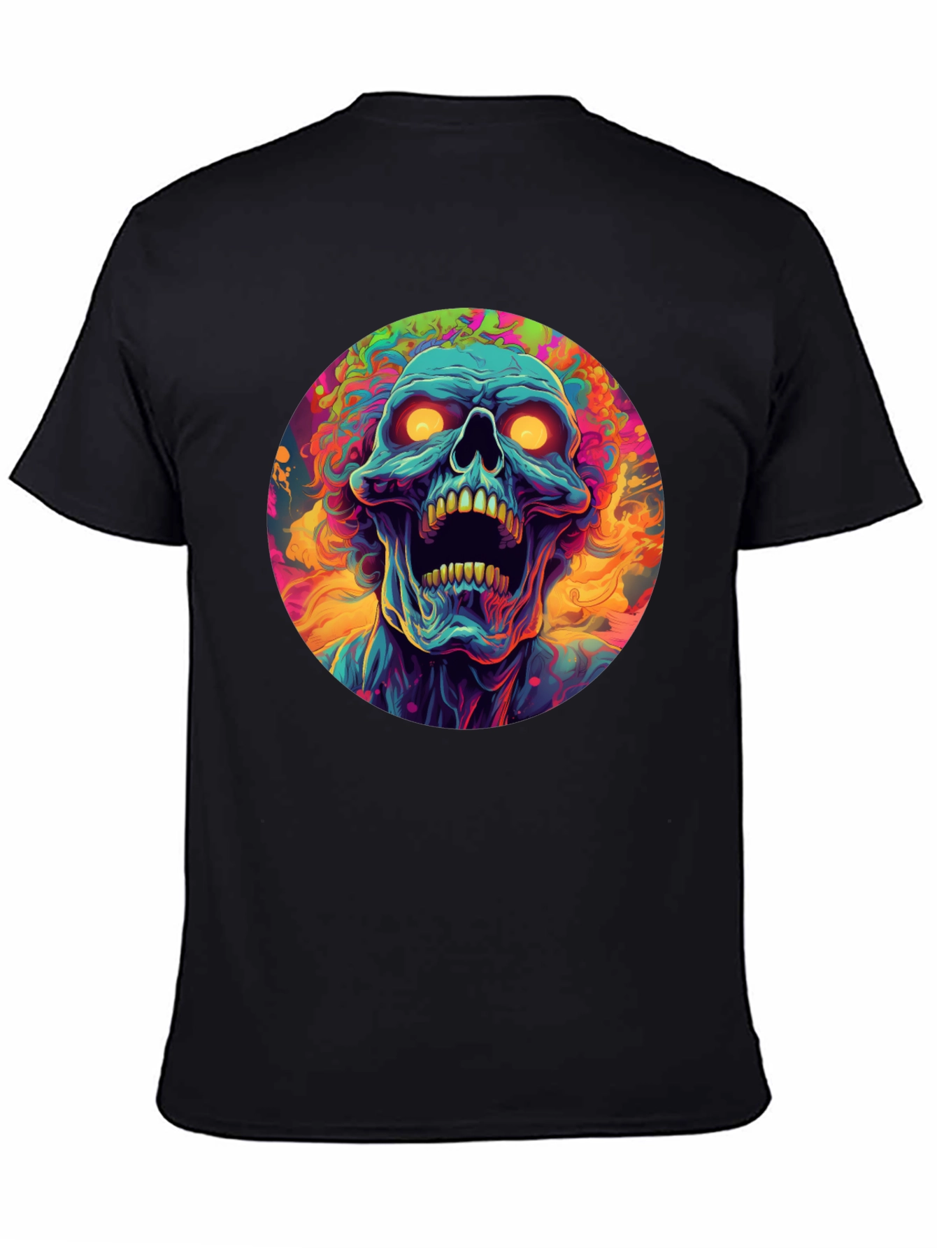 Psychedelic Skull Graphic Tee