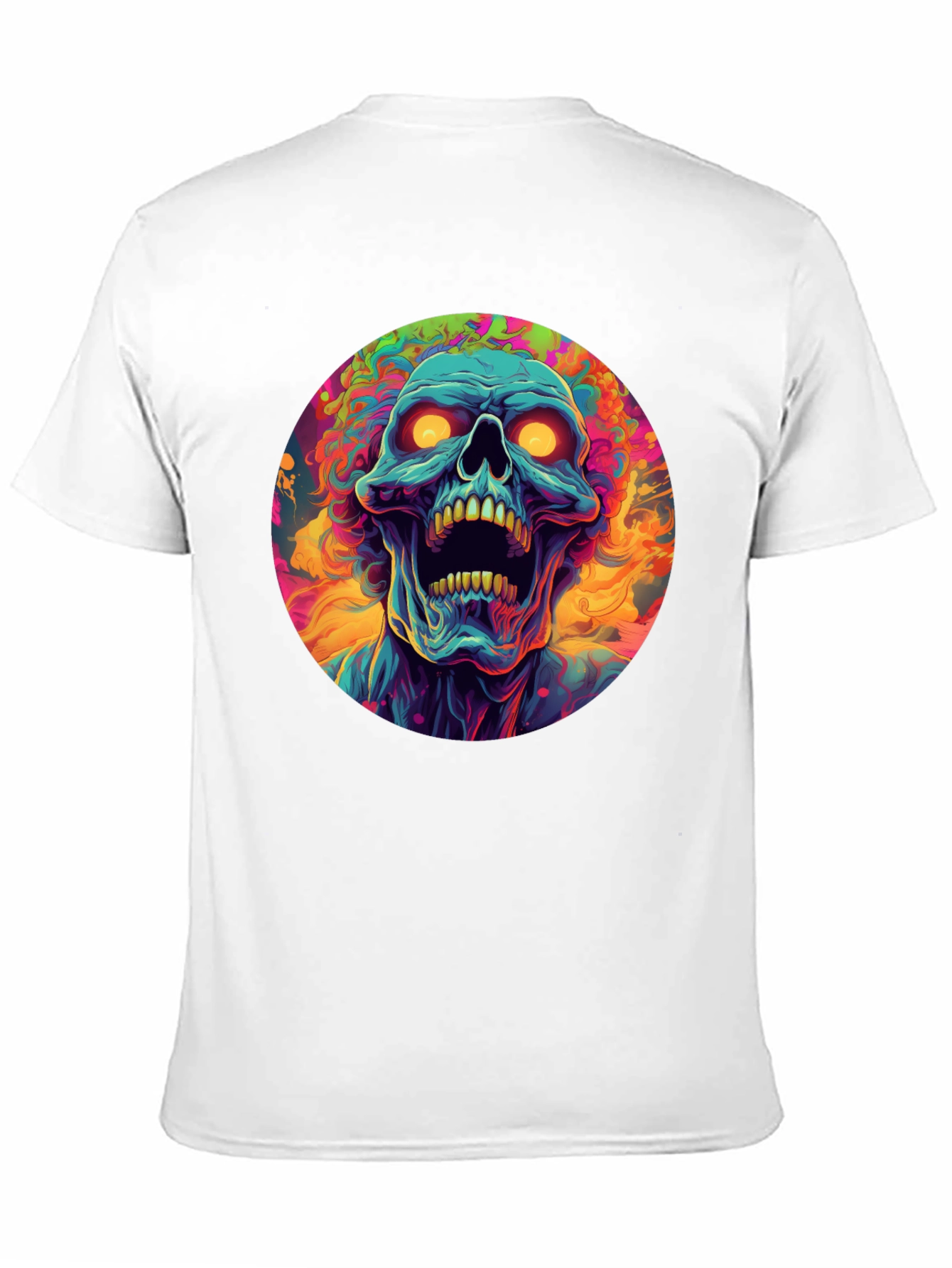 Psychedelic Skull Graphic Tee