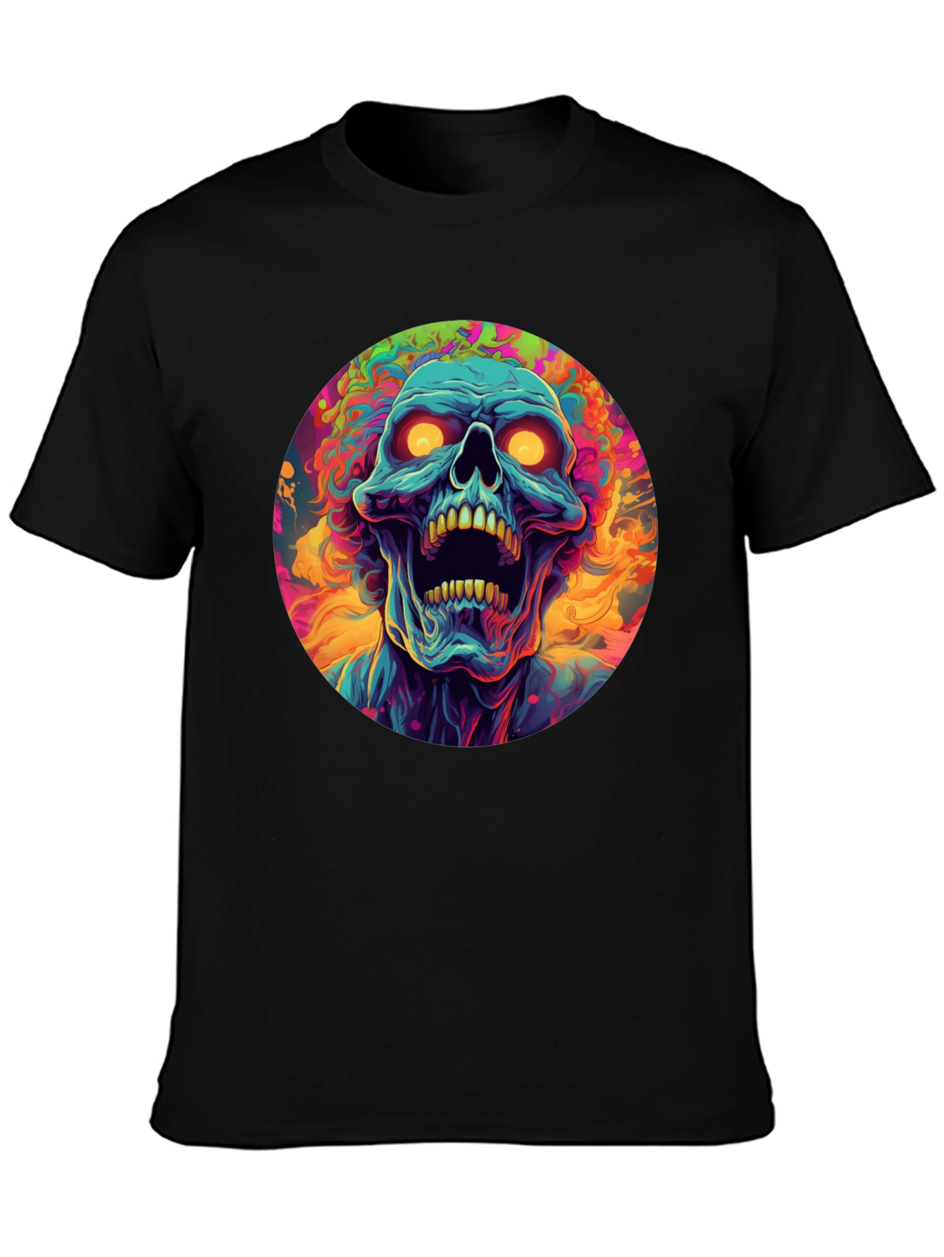 Psychedelic Skull Graphic Tee