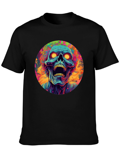 Psychedelic Skull Graphic Tee