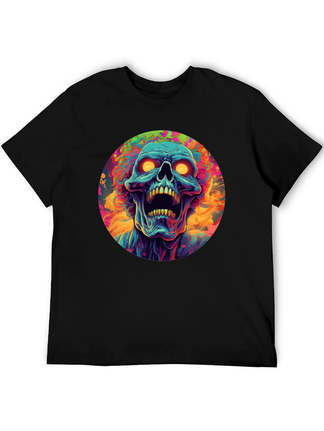 Psychedelic Skull Graphic Tee