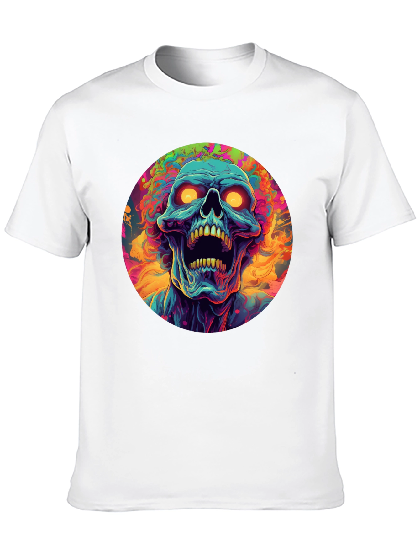 Psychedelic Skull Graphic Tee