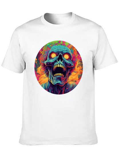 Psychedelic Skull Graphic Tee