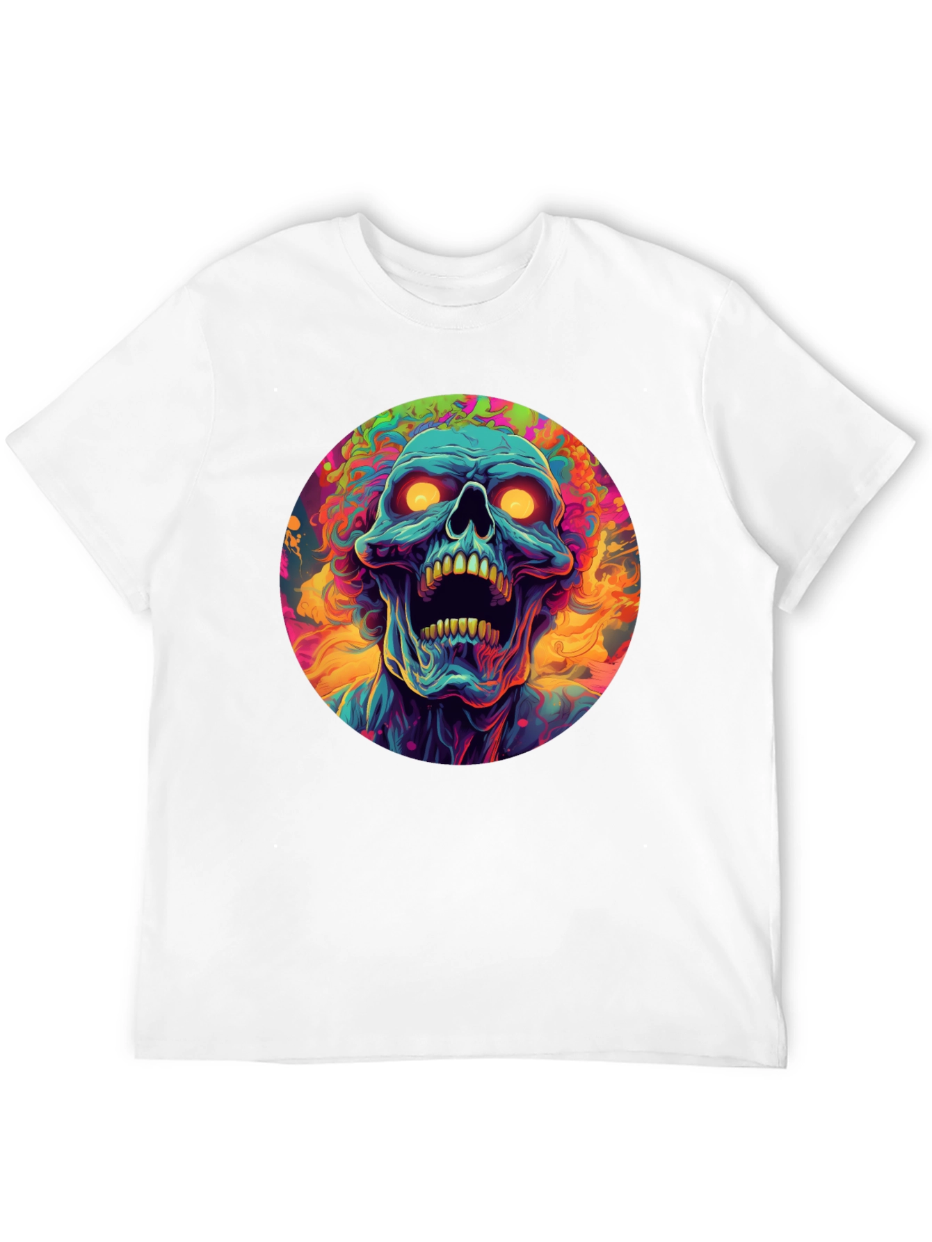 Psychedelic Skull Graphic Tee