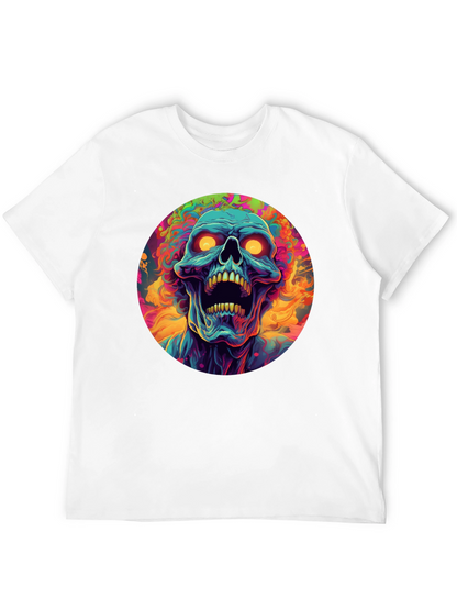 Psychedelic Skull Graphic Tee