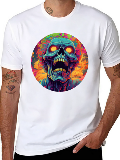 Psychedelic Skull Graphic Tee