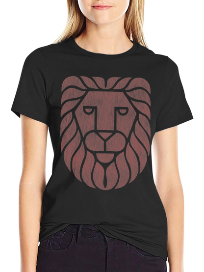 Lion Head Graphic Print T-Shirt - Stylish Mens Tee