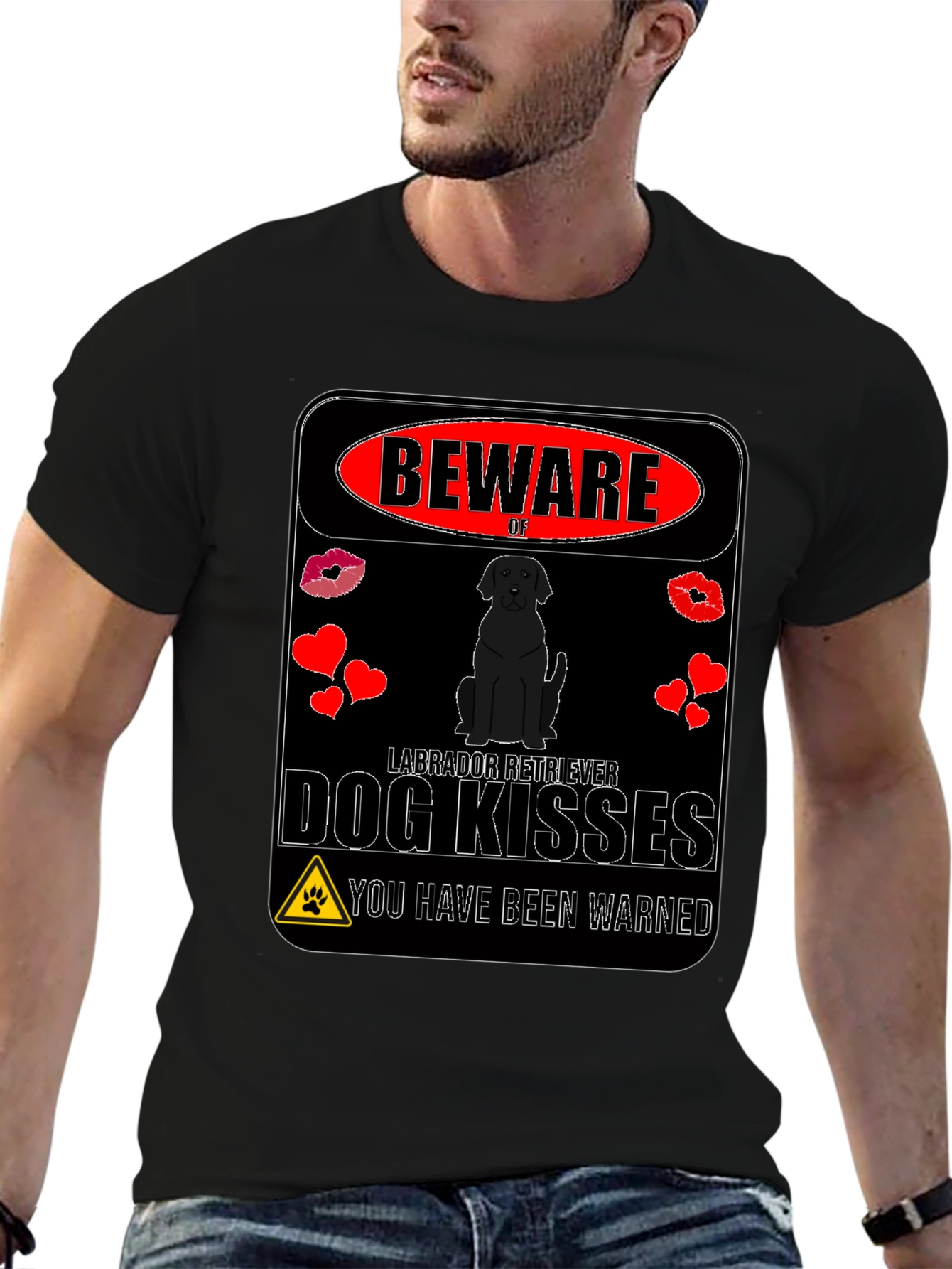 Beware of Labrador Retriever Dog Kisses T-Shirt