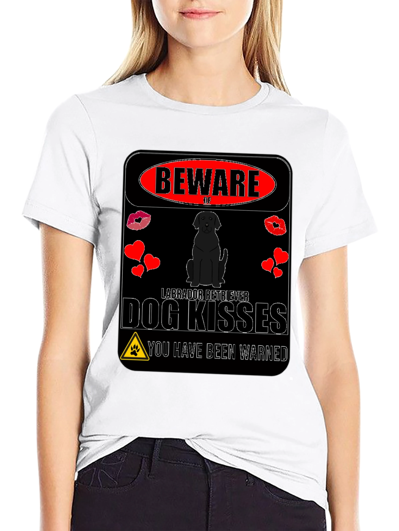 Beware of Labrador Retriever Dog Kisses T-Shirt