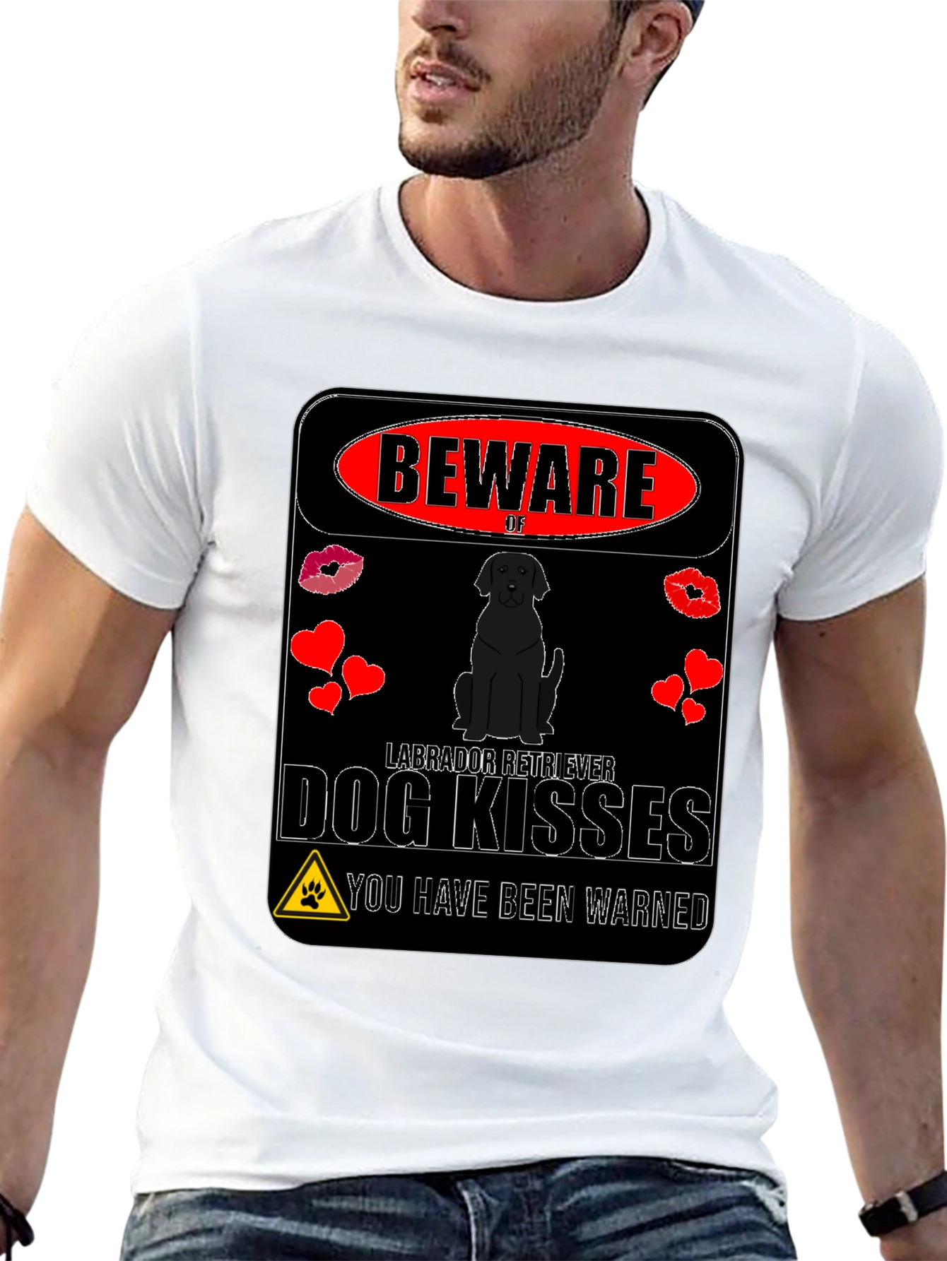 Beware of Labrador Retriever Dog Kisses T-Shirt