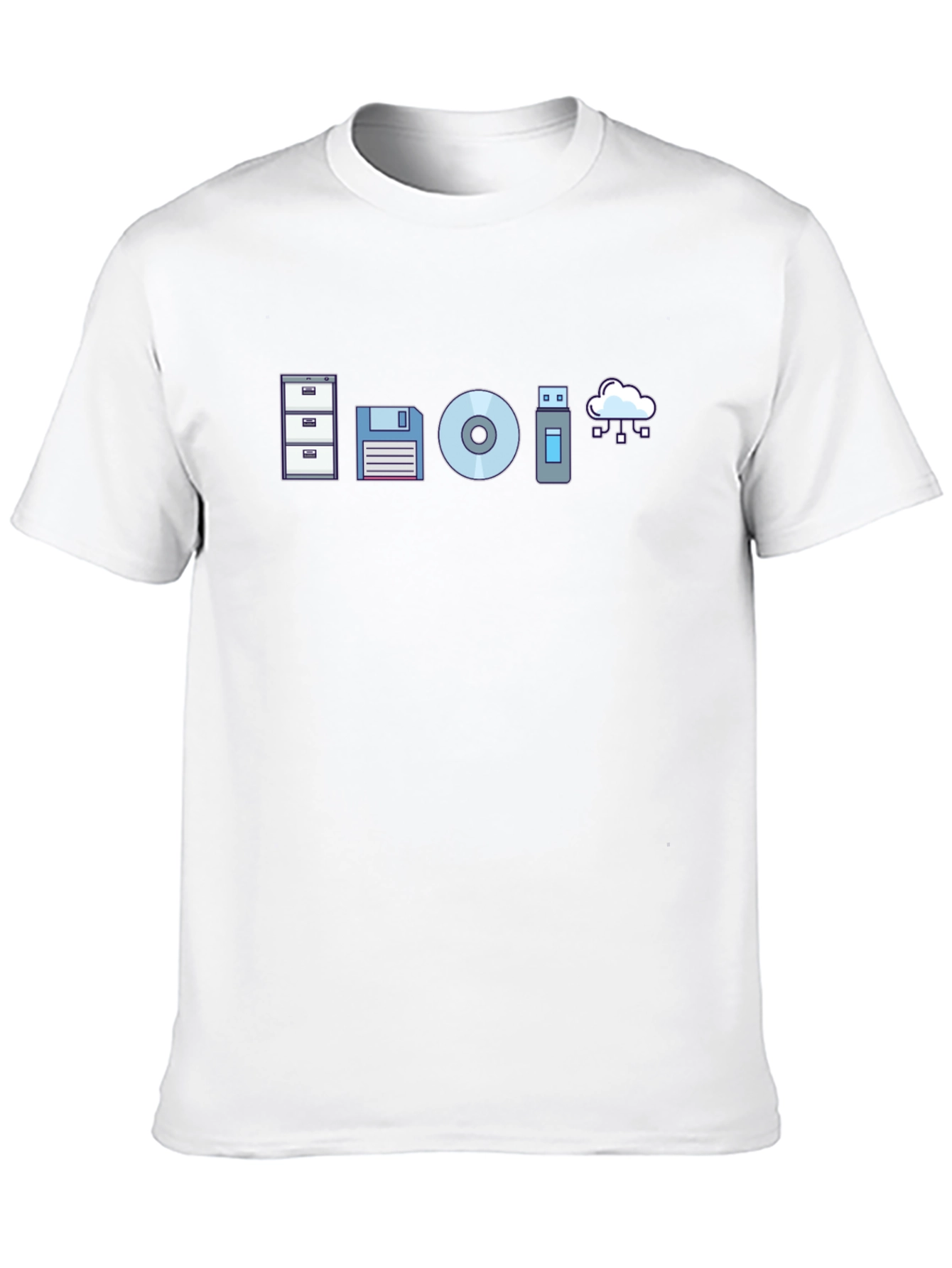 Data Storage Evolution Graphic Tee - Black