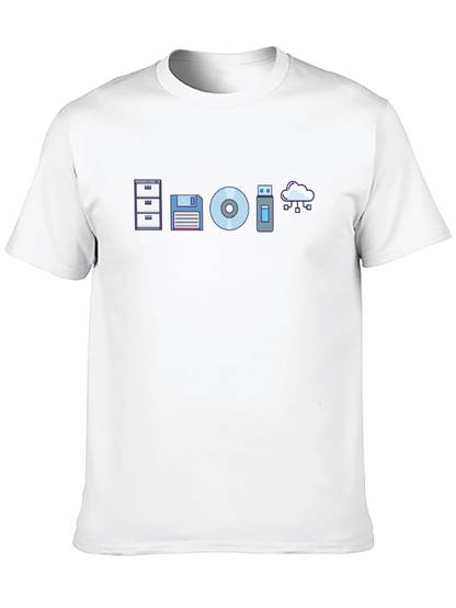 Data Storage Evolution Graphic Tee - Black