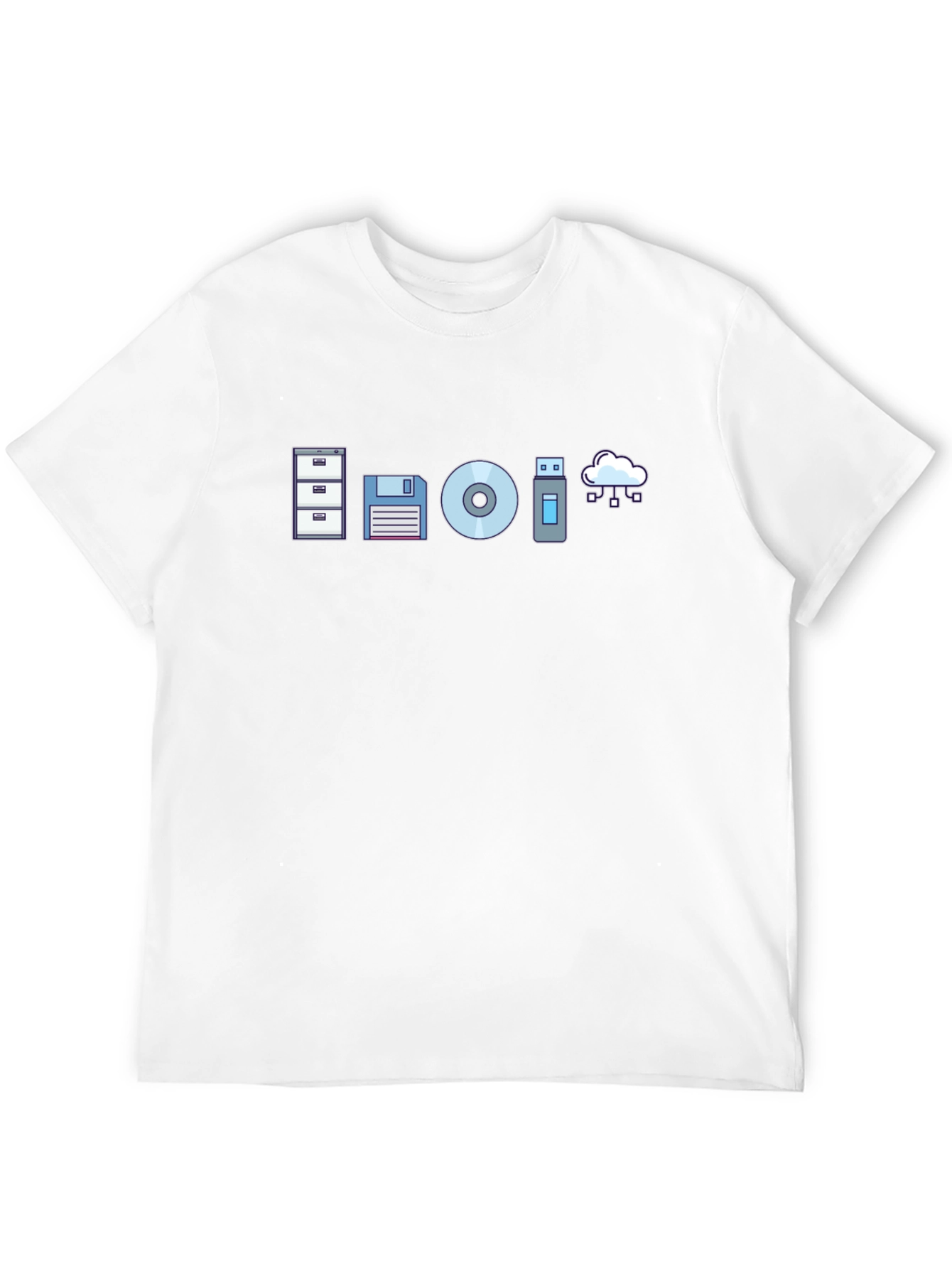Data Storage Evolution Graphic Tee - Black