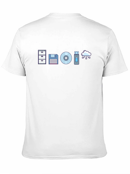Data Storage Evolution Graphic Tee - Black