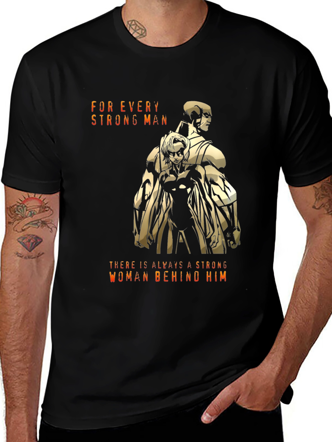 Strong Man/Woman Graphic T-Shirt