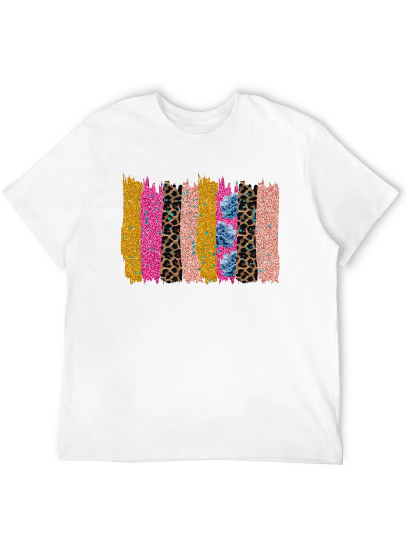 Funky Brushstroke Graphic Tee - Black