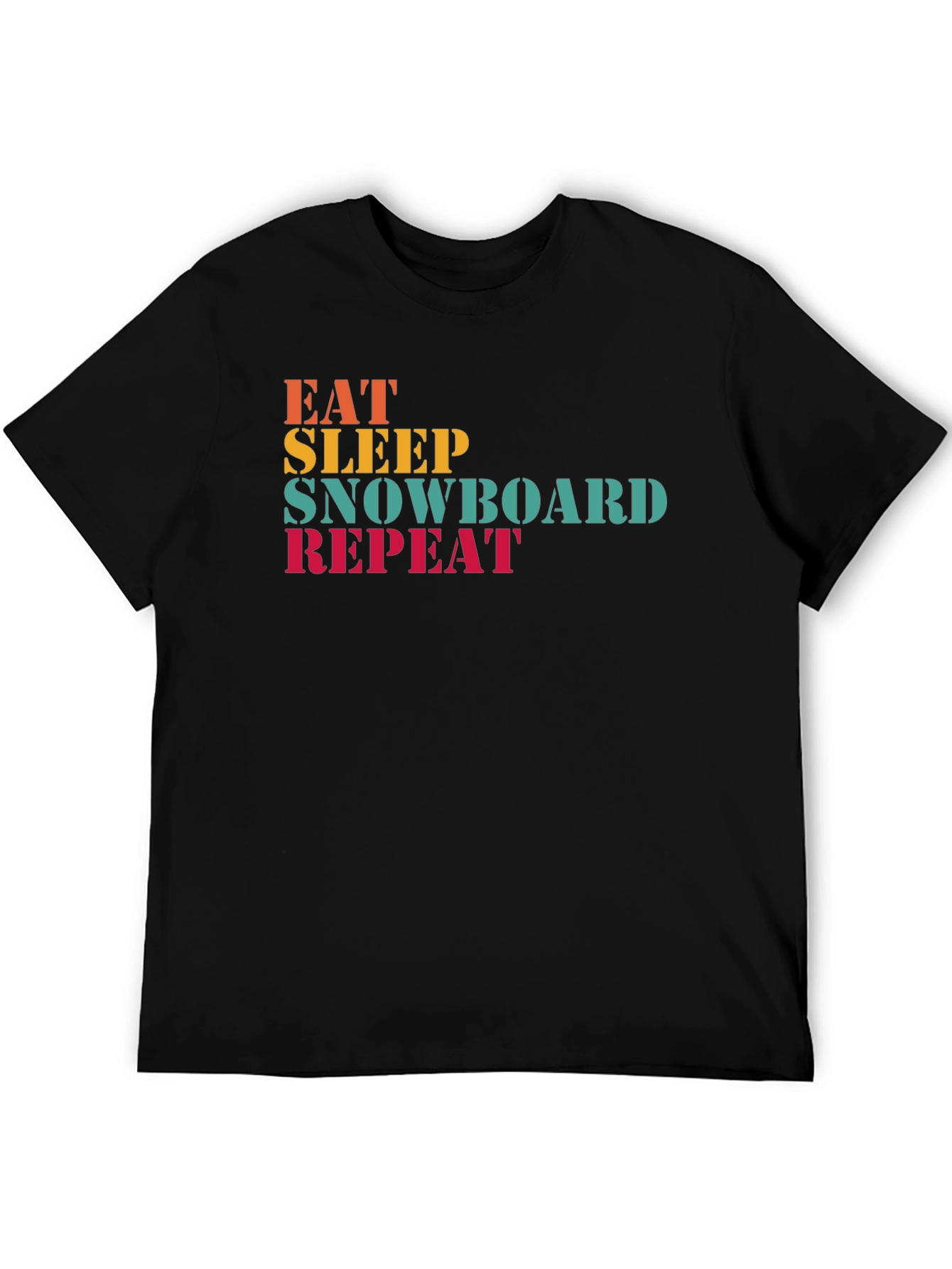 Eat Sleep Snowboard Repeat Graphic Tee
