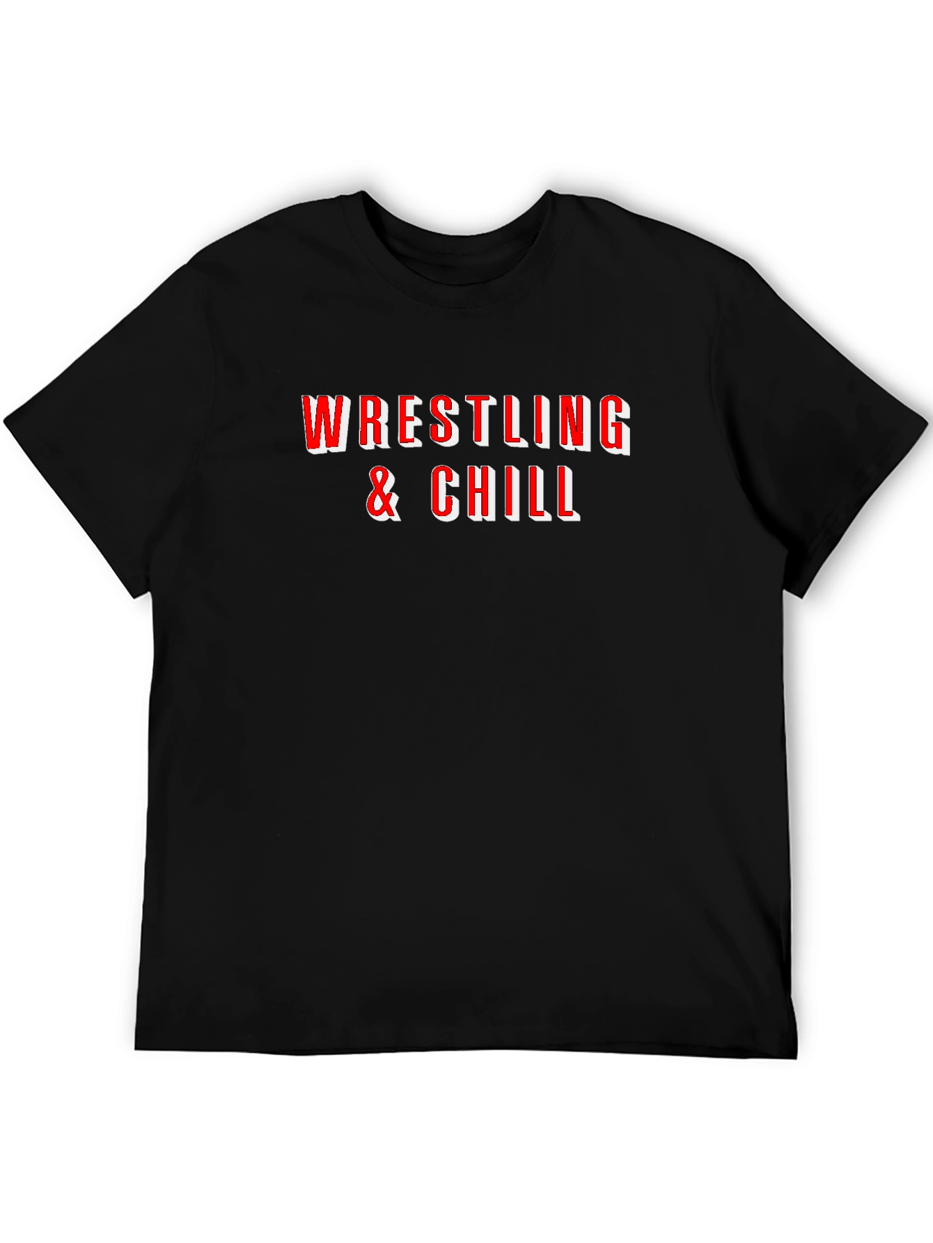 Wrestling & Chill Graphic T-Shirt