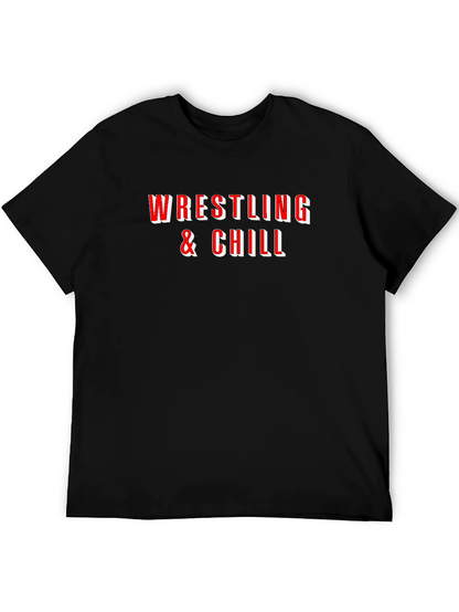 Wrestling & Chill Graphic T-Shirt