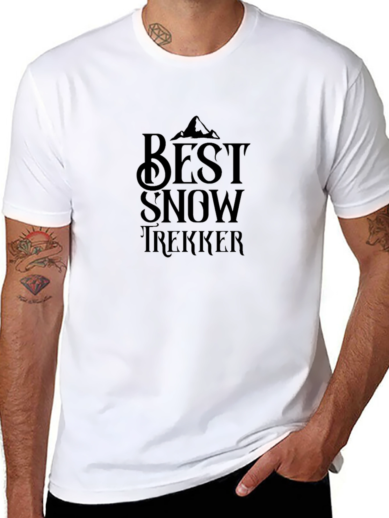Best Snow Trekker Black T-Shirt
