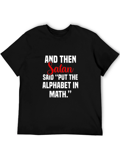 Satan Math Joke Graphic Tee - Funny T-Shirt