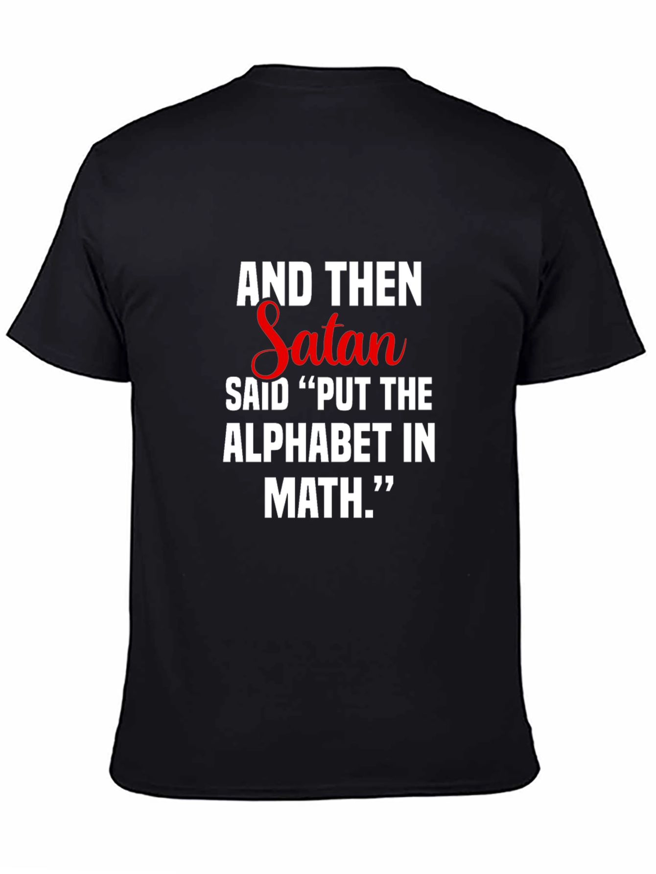 Satan Math Joke Graphic Tee - Funny T-Shirt