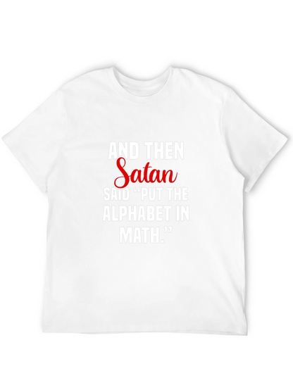 Satan Math Joke Graphic Tee - Funny T-Shirt