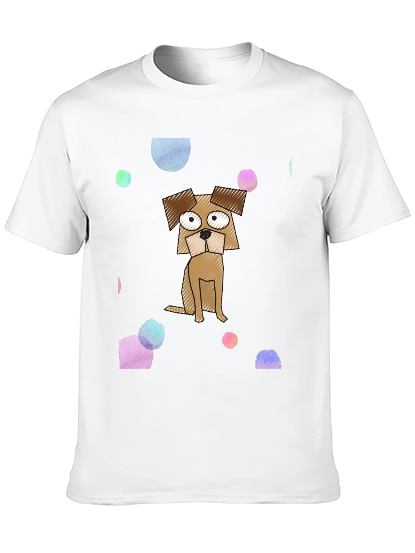 Cartoon Dog Graphic Print T-Shirt