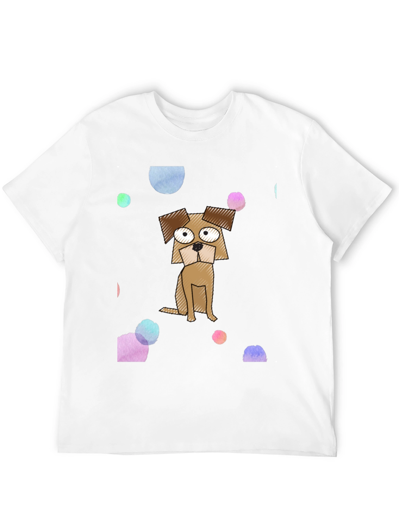 Cartoon Dog Graphic Print T-Shirt