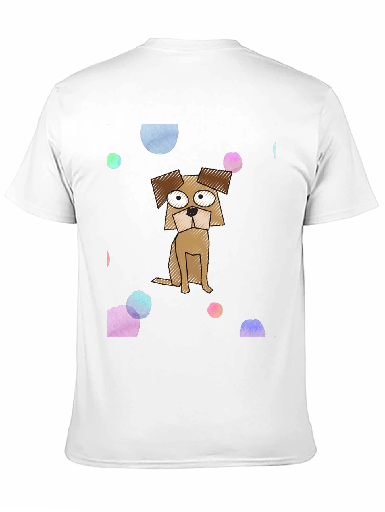 Cartoon Dog Graphic Print T-Shirt