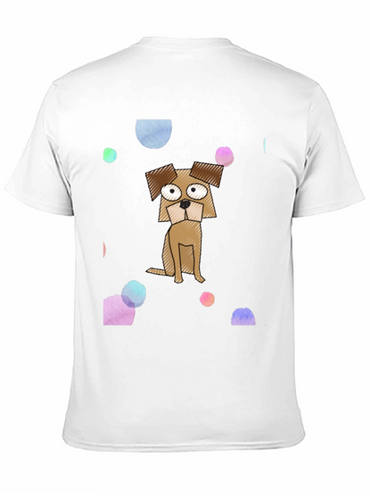 Cartoon Dog Graphic Print T-Shirt