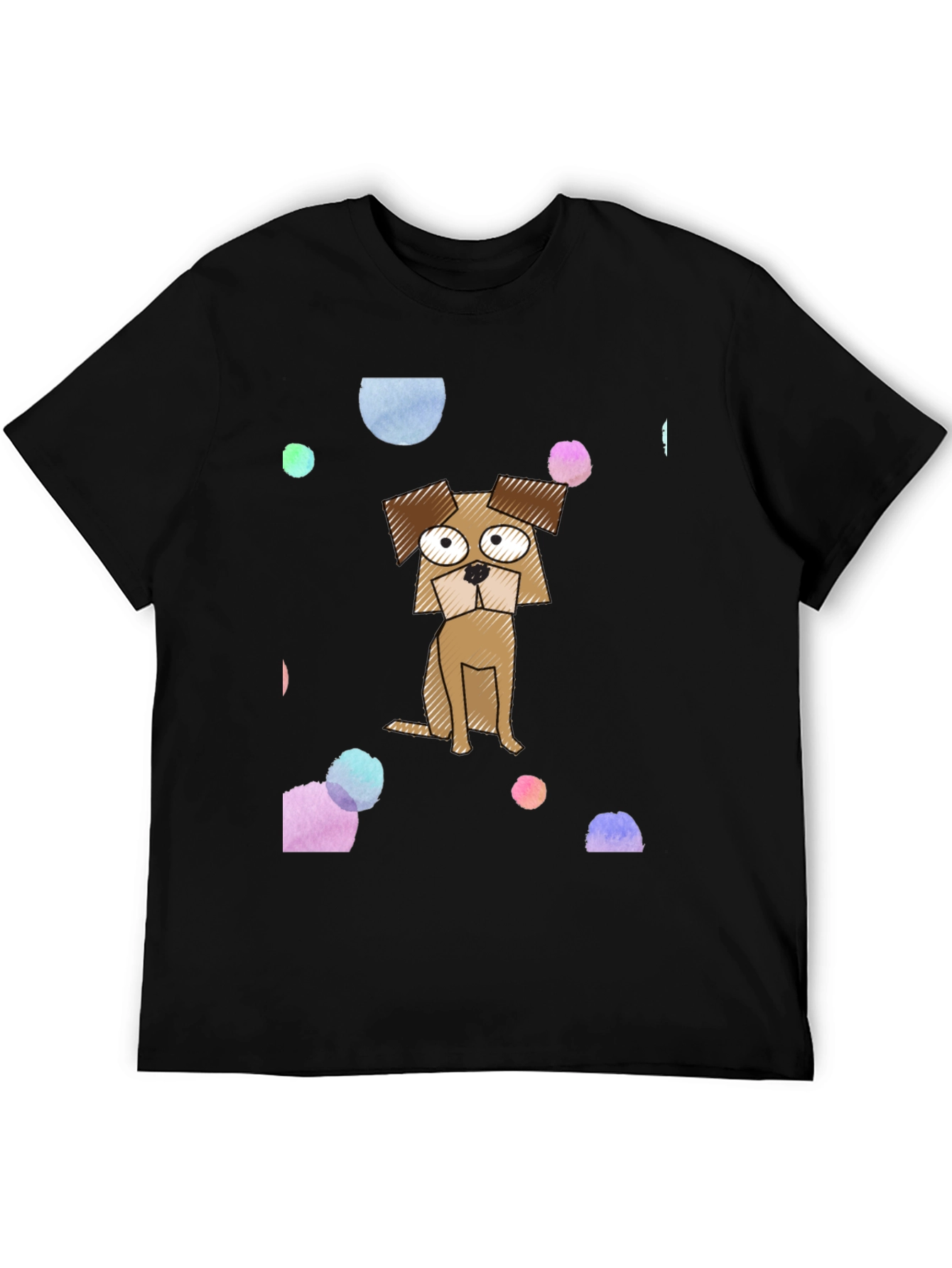 Cartoon Dog Graphic Print T-Shirt