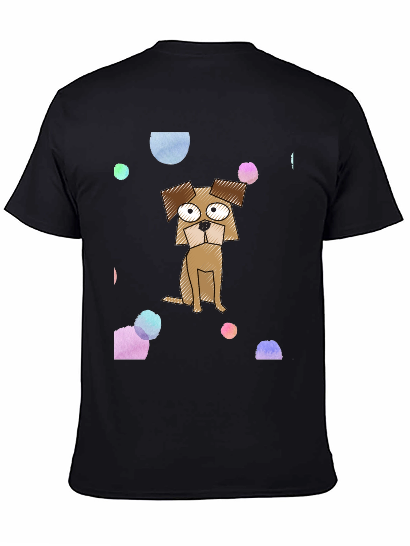 Cartoon Dog Graphic Print T-Shirt