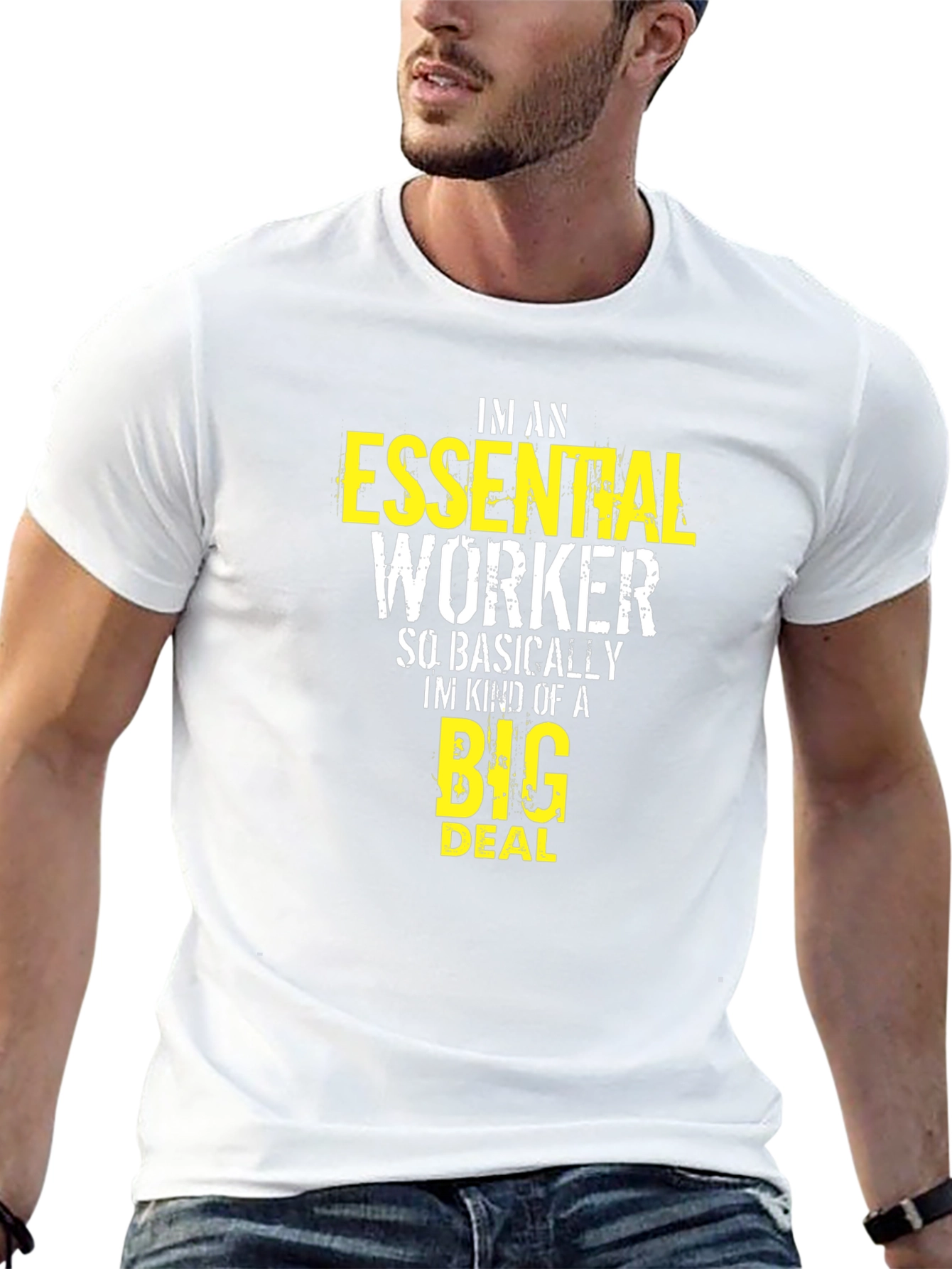 Essential Worker Graphic Tee - Black