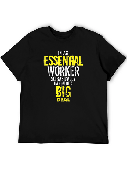 Essential Worker Graphic Tee - Black