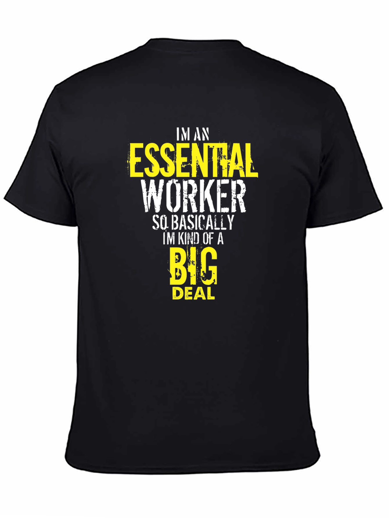 Essential Worker Graphic Tee - Black